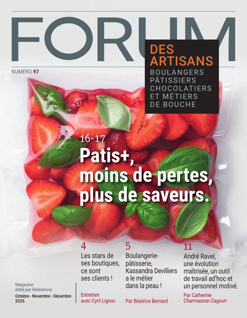 Couverture du magazine Forum des Artisans n°97 – octobre, novembre, décembre 2026